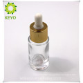 Thick bottom round shape gold cap 10 ml glass bottle with dropper